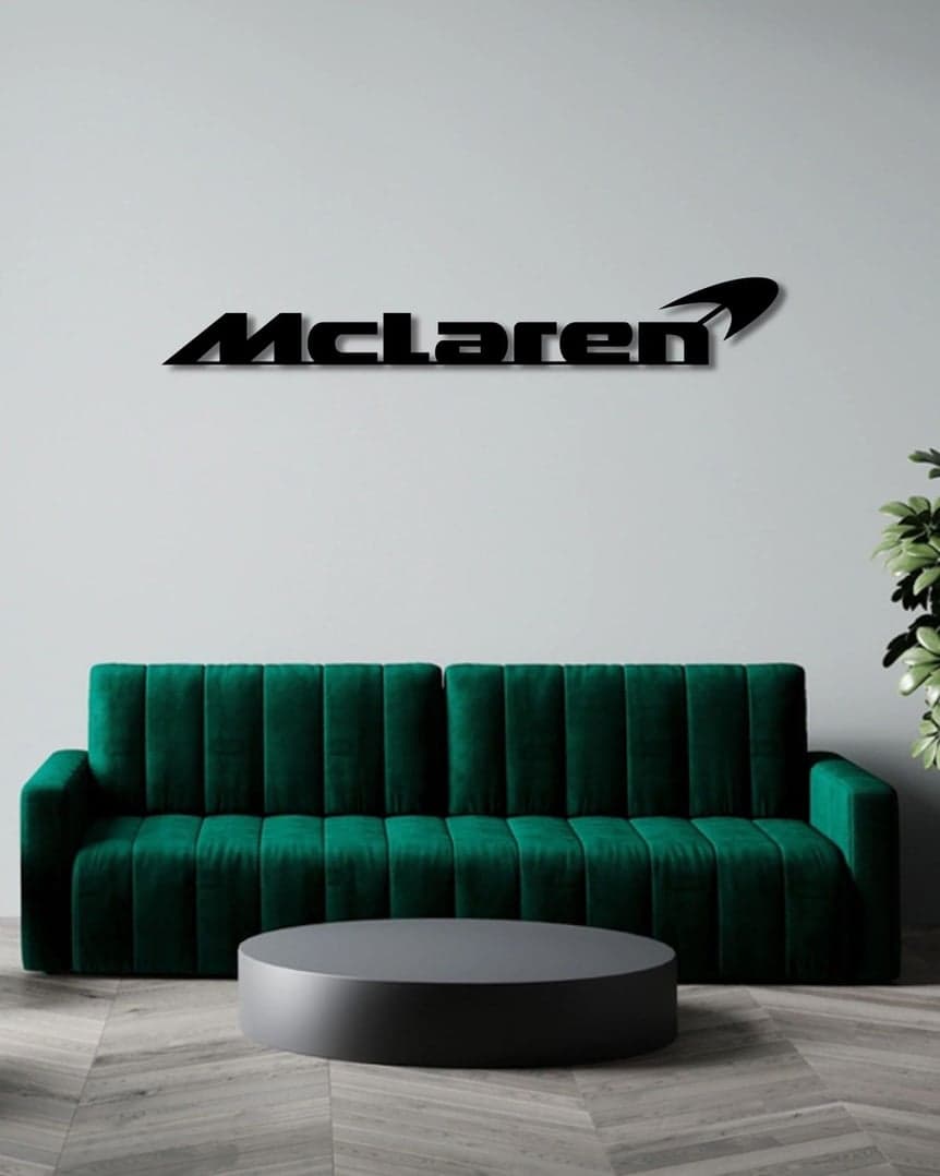 MCLAREN F1 TEAM LOGO METAL WALL ART