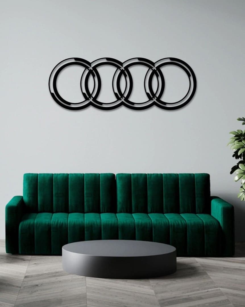 AUDI F1 TEAM LOGO METAL WALL ART