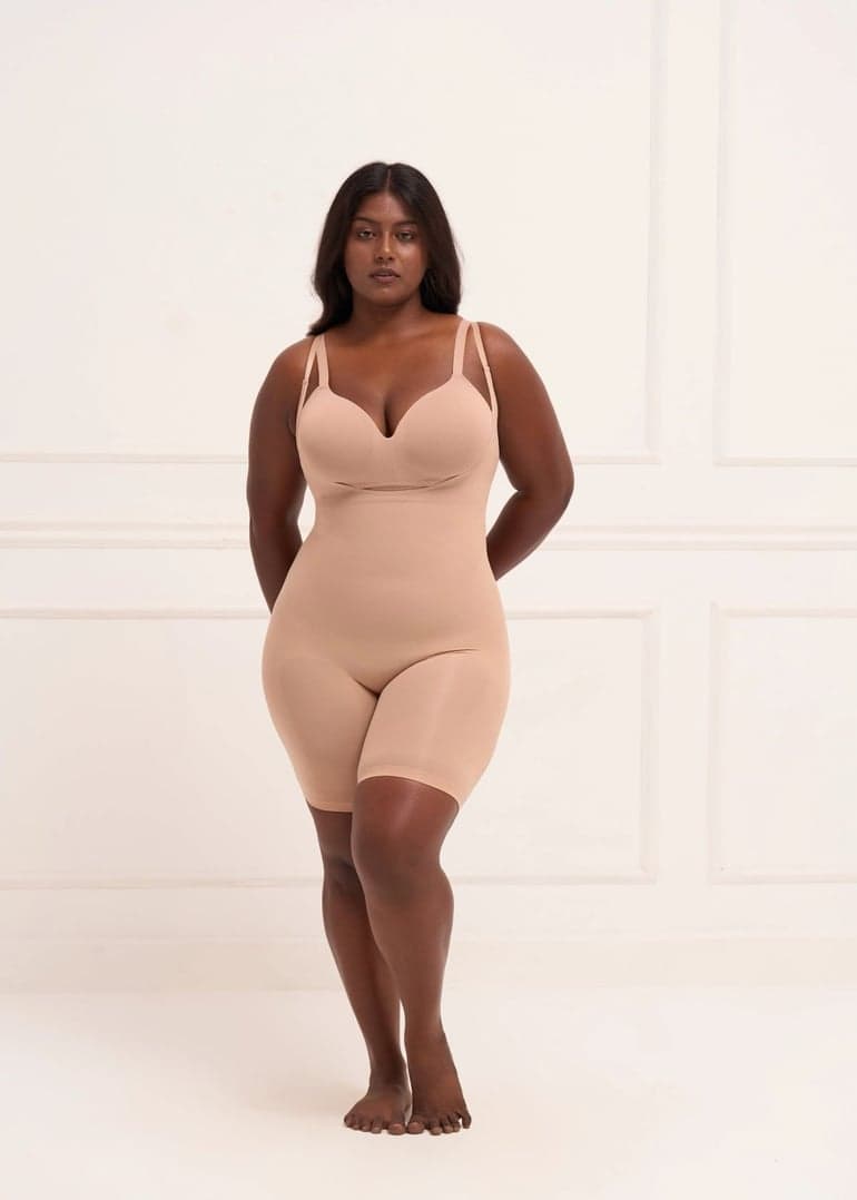 Open Bust Butt Lifting Bodysuit