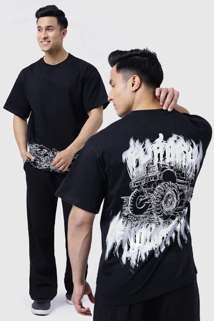 Monster Truck Oversized T-shirt Black
